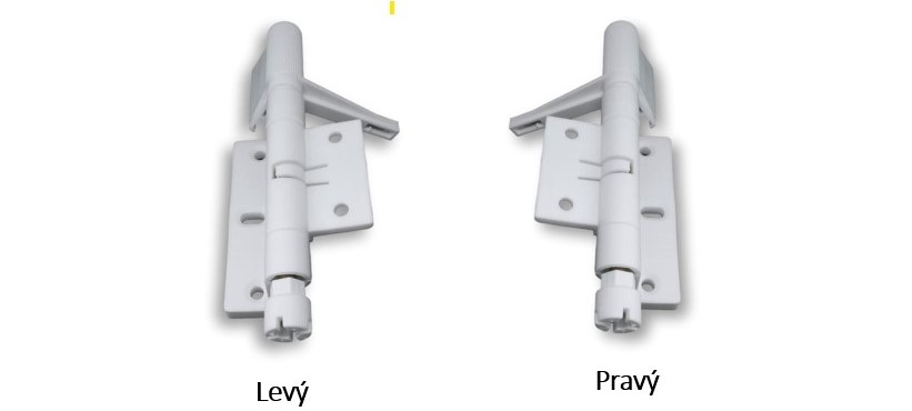 Samozavírací panty na dveřní sítě 