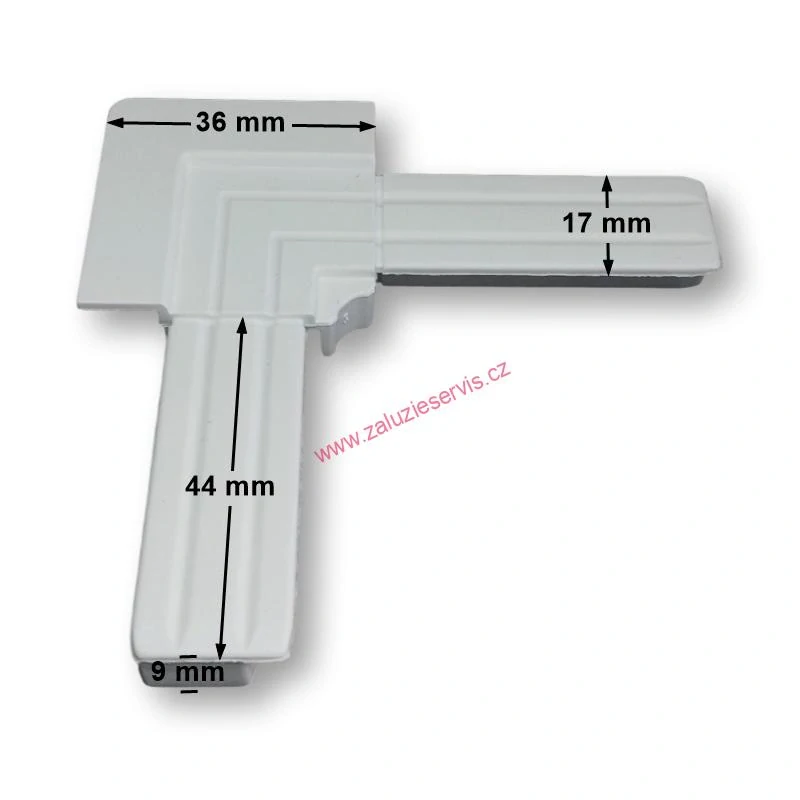 Plastový roh okenní sítě 