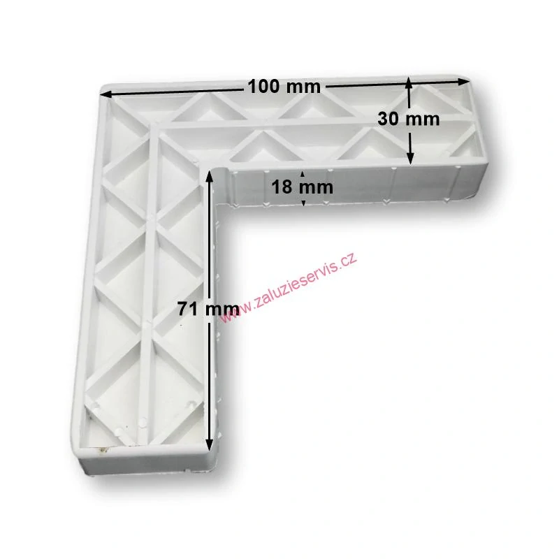 Vnitřní roh dveřní sítě 40x20
