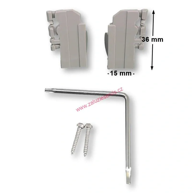 Koncovky ovládací lišty roletky DKL Velux