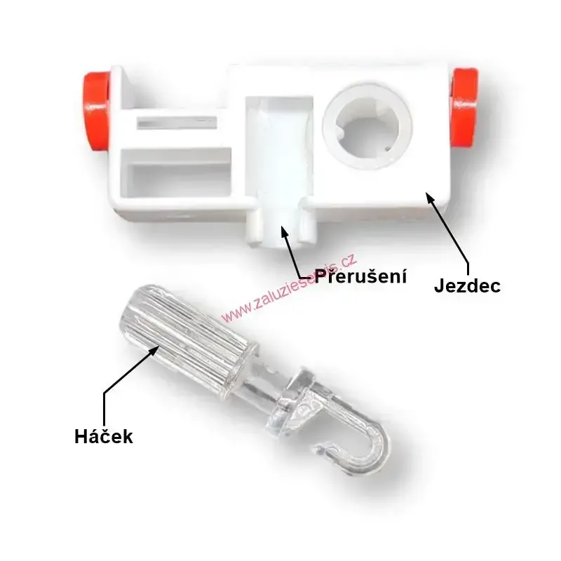 Úzký jezdec s háčkem